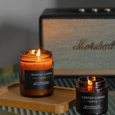 cylindrical scented candle gift box