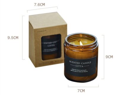 cylindrical scented candle gift box