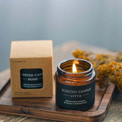 cylindrical scented candle gift box