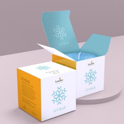 candle gift box with custom logo design