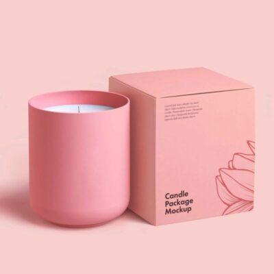 candle gift box with custom logo design