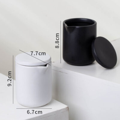 ceramic cylinder candle jar with spout