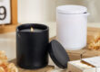 ceramic cylinder candle jar with spout