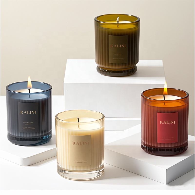 Custom Nordic Luxury Glass Candle Jars With Lids Factory (6) luxury glass candle jar with lid