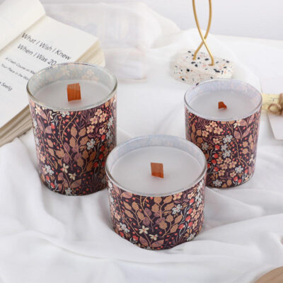 Luxe Glass Candle Jar with Bamboo Lid