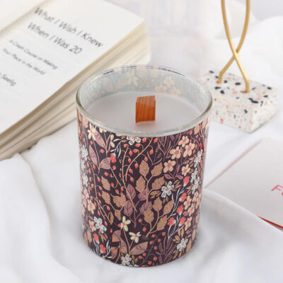 Luxe Glass Candle Jar with Bamboo Lid