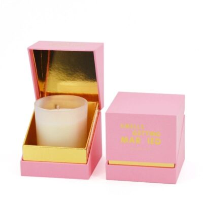 rigid scented candle jar gift box