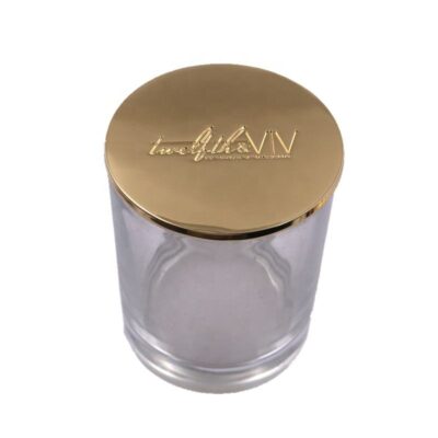 Gold Metal Candle Jar Lid