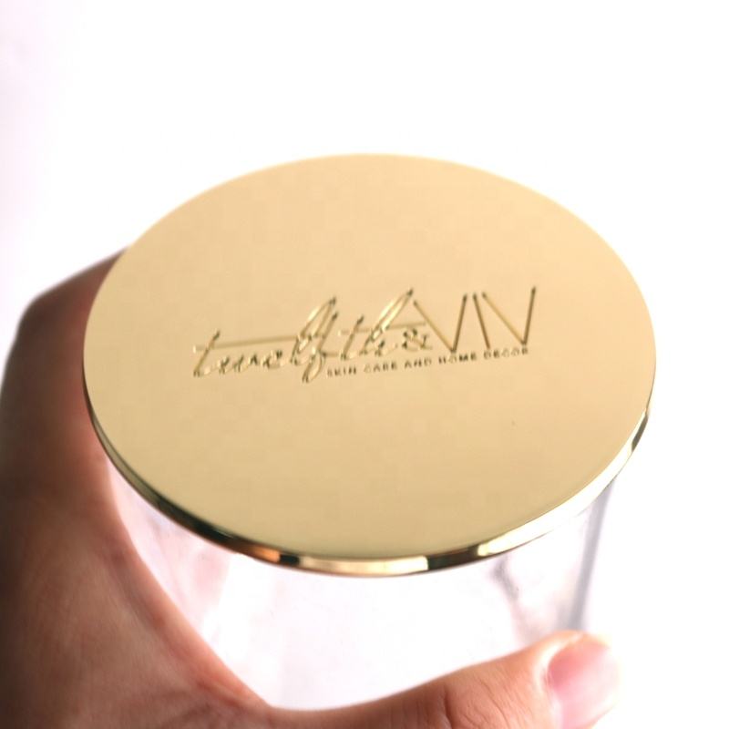 Gold Metal Candle Jar Lid