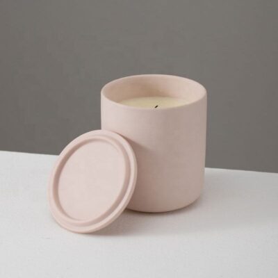 Ceramic Candle Containers with Lids