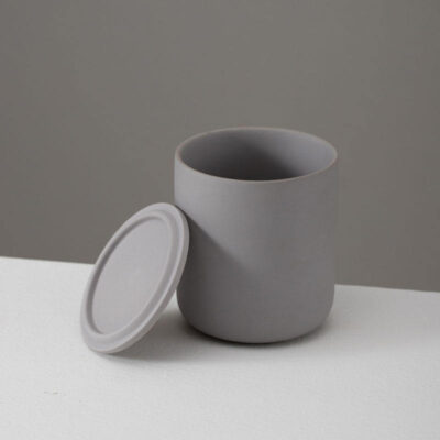 Ceramic Candle Jars with Lids