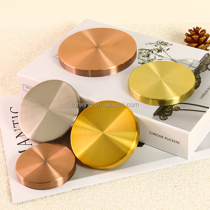 Round Metal Flat Lid for Candle Glass Jars with Custom Logo (5) Round Metal Candle Jar Lid Dust Proof