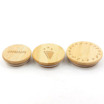Custom Logo Bamboo Lid