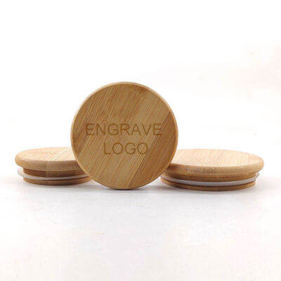 Custom Logo Bamboo Lid
