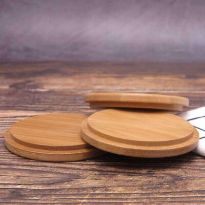 Wooden Lid and Bamboo Cup Cover