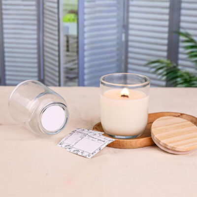 Bulk 10oz clear glass candle jars