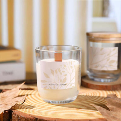 Bulk 10oz clear glass candle jars