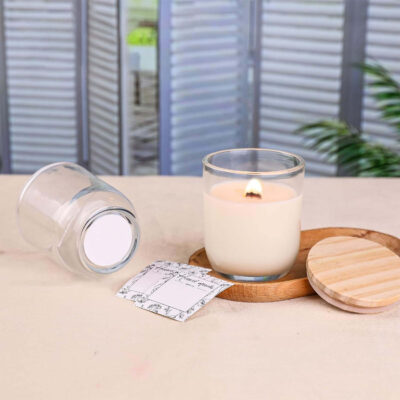 Bulk 10oz clear glass candle jars