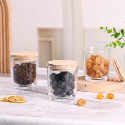 Bulk 10oz clear glass candle jars