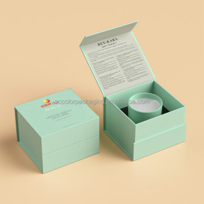 luxury rigid paper candle gift boxes