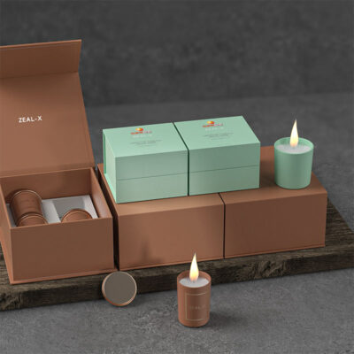 luxury rigid paper candle gift boxes