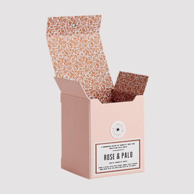 Custom luxury soy wax candle gift box