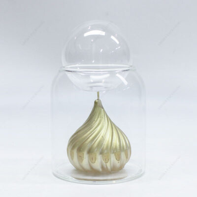 Custom double-wall glass candle jars