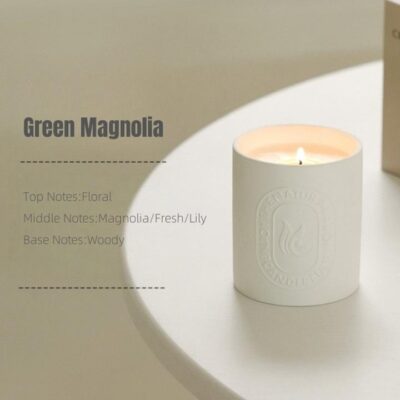 white ceramic candle jars with lid