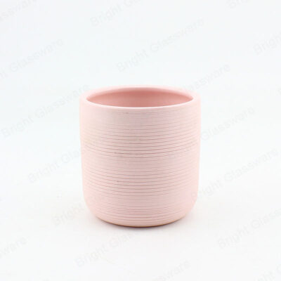 Custom marble ceramic candle jars