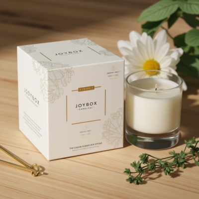 custom rectangular craft candle gift boxes