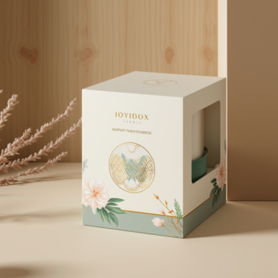 custom rectangular craft candle gift boxes