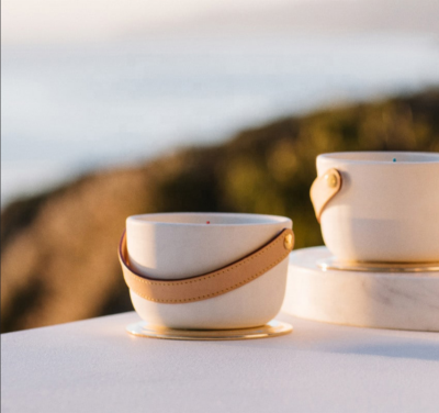 matte white ceramic candle jars