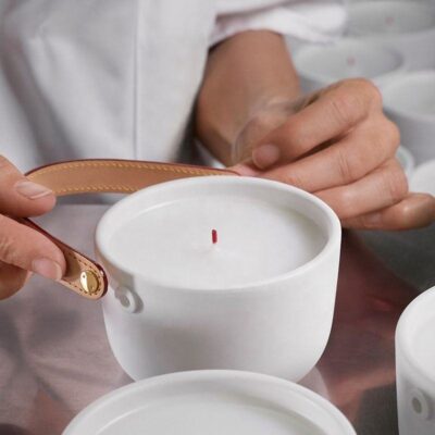 matte white ceramic candle jars