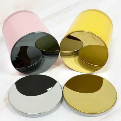 custom metal candle jar lids