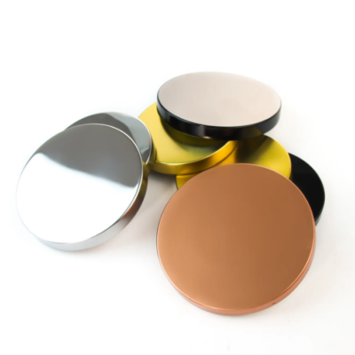 custom metal candle jar lids