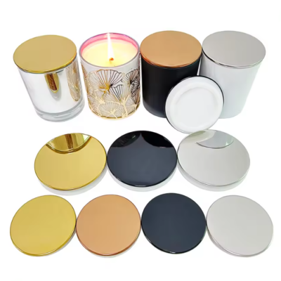 custom metal candle jar lids