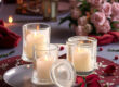 glass candle jars with glass lid