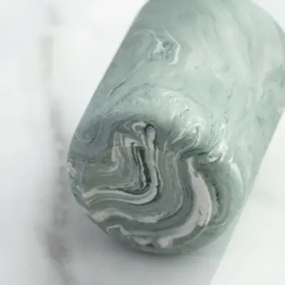 marble ceramic candle jars