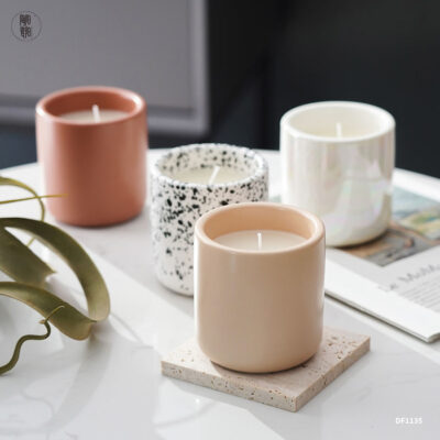 Wholesale Nordic porcelain candle jars