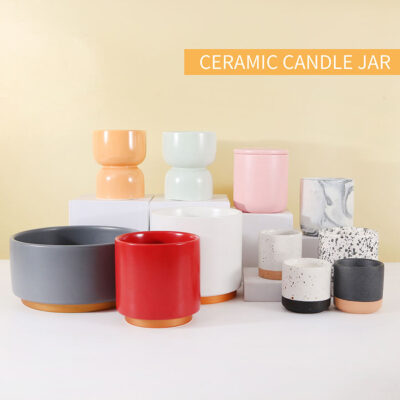 Wholesale Nordic porcelain candle jars
